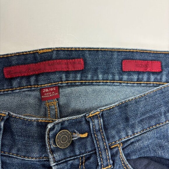 Banana Republic Skinny Women's size 6P Dark Wash Blue Denim jeans - Picture 2 of 4